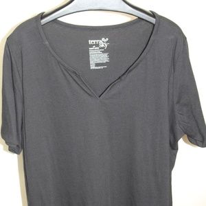 Black V Neck T-Shirt